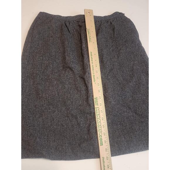 Vintage Pendleton Wool Skirt, Womens Size 12, Gray, Made in USA - Picture 7 of 7